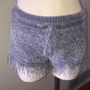 Free People Fuzzy Fringe Lounge Shorts M